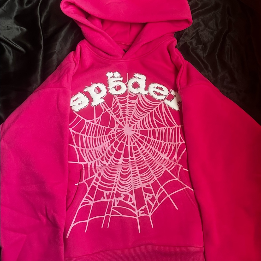 Sp5der Legacy Hoodie 'Pink/White'